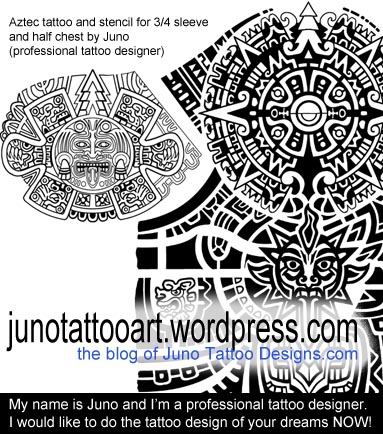 Aztec tattoos &amp; templates| Calendar tattoo | Get yours